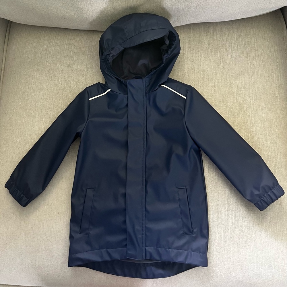 Navy Kids Rain Jacket